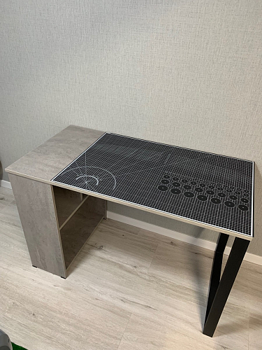 Письменный стол Битти Лофт 116х60х75 креатель / черный матовый фото покупателя 3