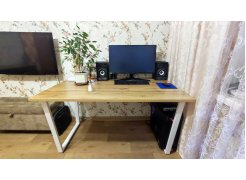 Стол Лота Лофт 120 25 мм дуб делано темный / черный матовый фото покупателя 852