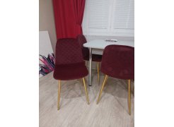 Стул на металлокаркасе Dabl wine red фото покупателя 137