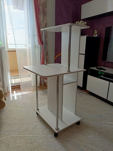 Компьютерный стол КСТ-12 белый фото покупателя 4