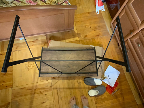 Письменный стол Wd-09/Вд-09 burnt/обгоревшее дерево фото покупателя 7