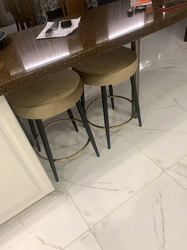 Барный стул Plato white fabric фото покупателя 12