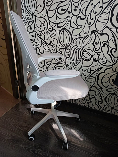 Компьютерное кресло Konfi light gray / blue / white фото покупателя 150