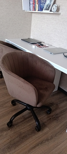 Компьютерное кресло Тибо 01 светло-коричневый / черный фото покупателя 156