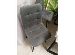 Стул на металлокаркасе Чилли синяя ткань / белый фото покупателя 234