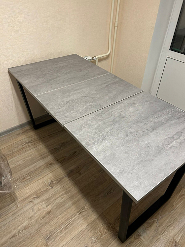 Деревянный стол Лота Лофт 120x75 дуб крафт табачный / черный матовый фото покупателя 167