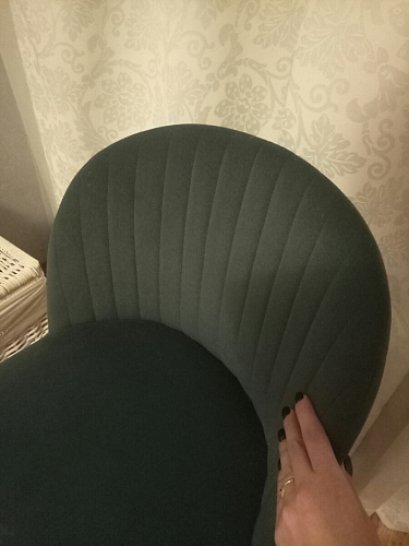 Стул на металлокаркасе Gabi dark beige / black / silver фото покупателя 966