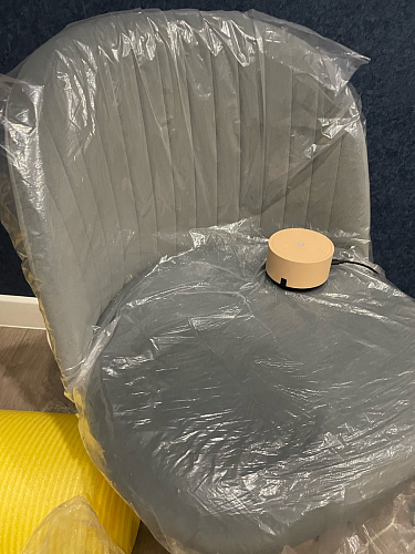 Стул на металлокаркасе Gabi dark beige / black / silver фото покупателя 525