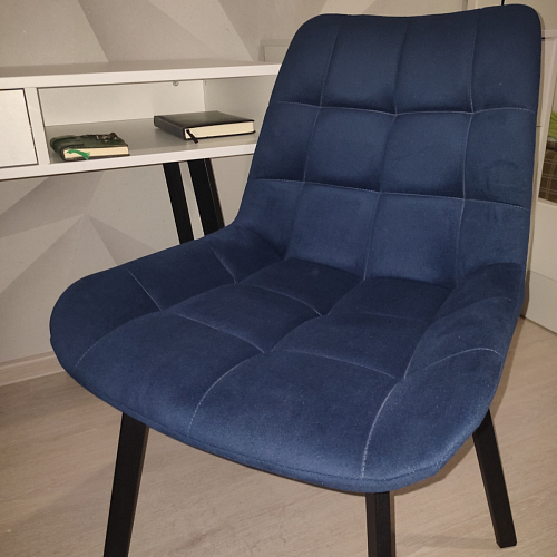 Стул на металлокаркасе Челси бежевый / черный фото покупателя 127