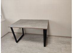 Деревянный стол Лота Лофт 120(160)х75 черный матовый / бетон светлый фото покупателя 448