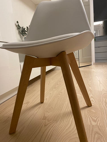 Деревянный стул Bonuss light gray / wood фото покупателя 116