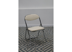 Стул на металлокаркасе Fold 1 складной beige / chrome из шоурума 2