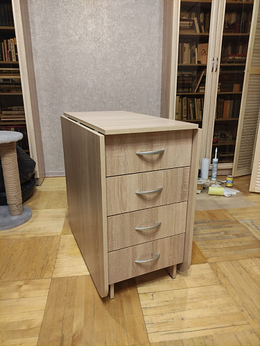 Стол-книжка Глория 606 М с ящиками дуб сонома фото покупателя 26