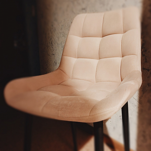 Стул на металлокаркасе Челси коричневый велюр (california 238) / белый фото покупателя 26