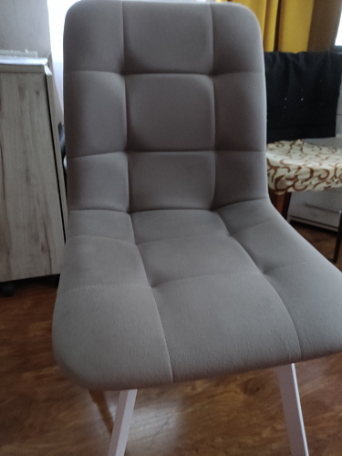 Стул на металлокаркасе Чилли К темно-серый (velutto 32) / черный фото покупателя 653