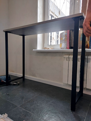 Барная стойка Дилан Лофт 120х60х90 бетон фото покупателя 60