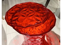 Журнальный столик Stone прозрачный / красный из шоурума 4