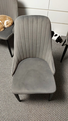 Стул на металлокаркасе Kora light purple / black фото покупателя 224