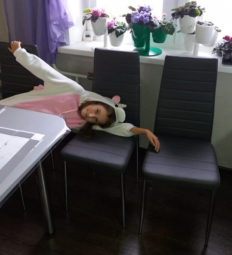 Стул на металлокаркасе DC2-001 purple фото покупателя 4