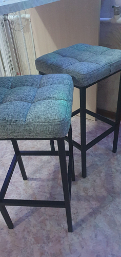 Барный стул Лофт катания лаванда / белый матовый фото покупателя 152