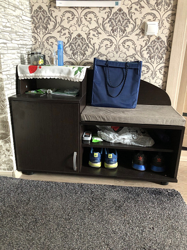 Обувница Аврора дуб млечный / венге фото покупателя 55