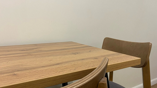 Стол Тринити Лофт 120 32 мм бетон / черный матовый фото покупателя 473