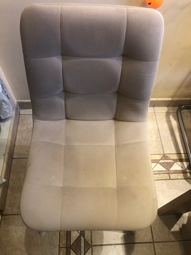 Стул на металлокаркасе Чилли синяя ткань / белый фото покупателя 984