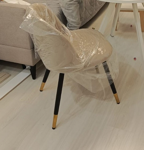 Стул на металлокаркасе Gabi 1 light purple / black фото покупателя 605