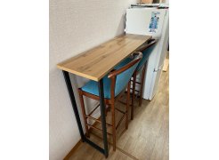 Барная стойка Дилан Лофт 120х40х90 бетон светлый фото покупателя 97