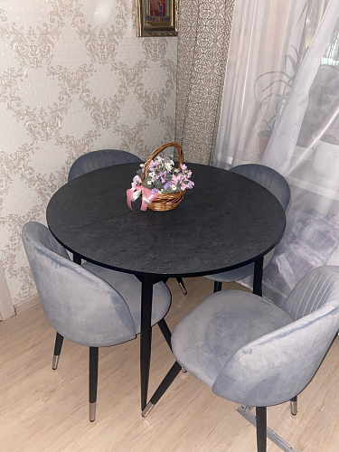 Стул на металлокаркасе Gabi gray / black фото покупателя 467