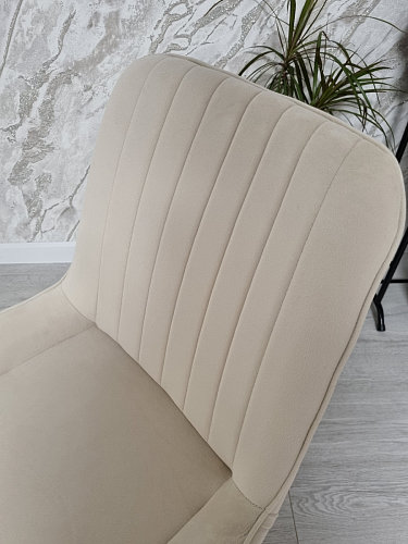 Стул на металлокаркасе Seda 1 latte / black / gold фото покупателя 6