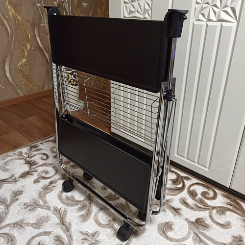 Столик сервировочный SC-5119 складной черный фото покупателя 37