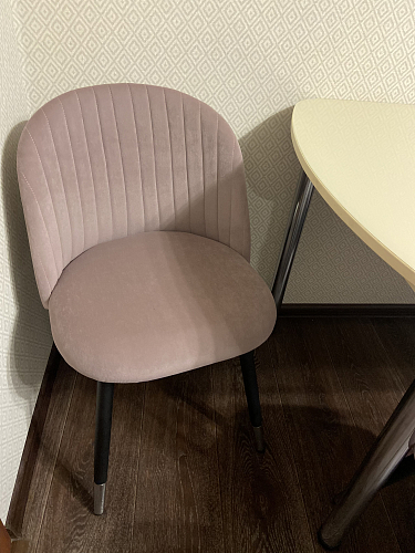 Стул на металлокаркасе Gabi 1 light purple / black фото покупателя 983