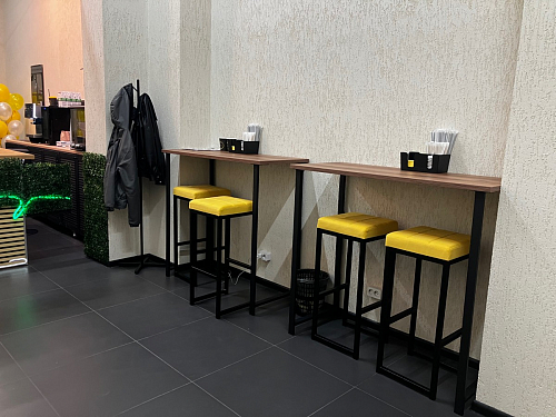 Барная стойка Дилан Лофт 120х60х110 бетон фото покупателя 201