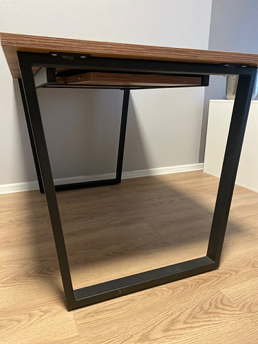 Деревянный стол Лота Лофт 140х80 черный матовый / бетон светлый фото покупателя 308