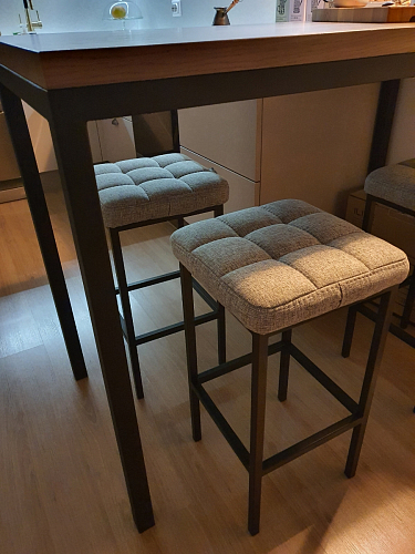 Барный стул Лофт катания минт / белый матовый фото покупателя 149