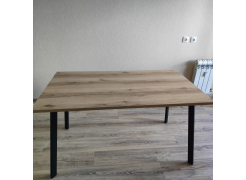 Стол Тринити Лофт 120 32 мм бетон / черный матовый фото покупателя 494