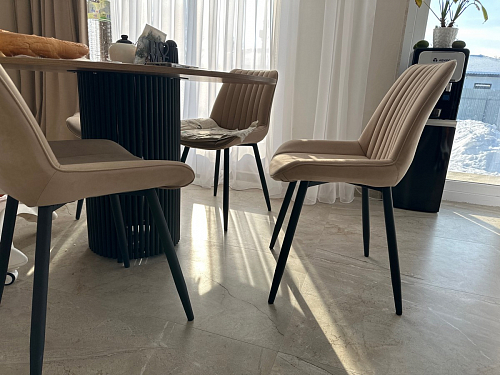 Стул на металлокаркасе Седа К кирпичный / черный фото покупателя 192