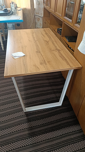 Деревянный стол Лота Лофт 140х80 дуб крафт табачный / черный матовый фото покупателя 474