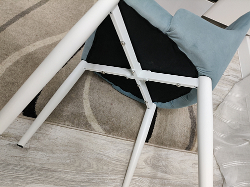 Стул на металлокаркасе Kora green / black фото покупателя 417