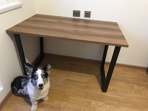 Деревянный стол Лота Лофт 120x75 дуб крафт табачный / черный матовый фото покупателя 499