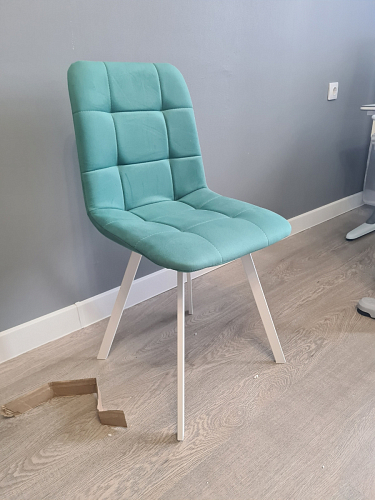 Стул на металлокаркасе Чилли К темно-серый (velutto 32) / черный фото покупателя 572