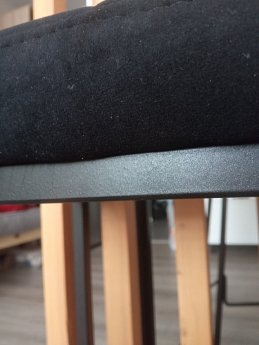 Барный стул Лофт микровелюр катания изумруд / черный матовый фото покупателя 38