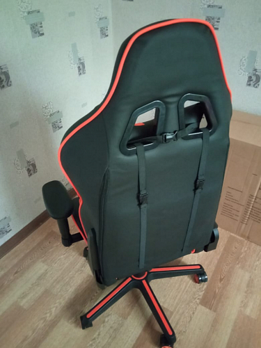 Компьютерное кресло Racer черное / голубое фото покупателя 102