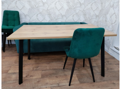 Стол Тринити Лофт 120 32 мм бетон / черный матовый фото покупателя 395