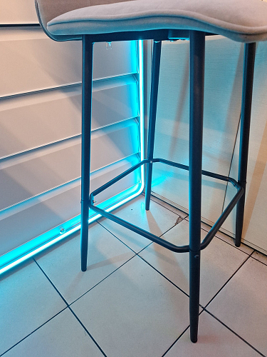 Полубарный стул Bari/Бари серый велюр фото покупателя 39