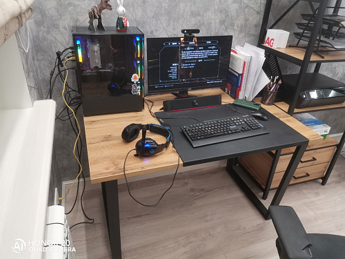 Стол раскладной Лота Лофт 120 25 мм юта / черный матовый фото покупателя 62