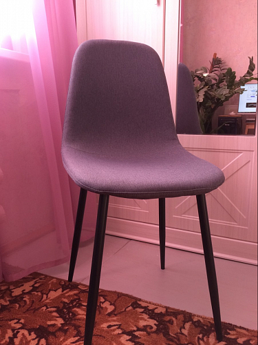 Стул на металлокаркасе Lilu dark grey / black фото покупателя 81