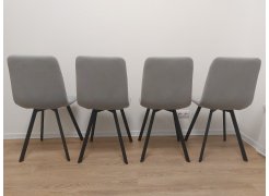 Обеденная группа Эделин светло-серый / бетон / черный матовый фото покупателя 22