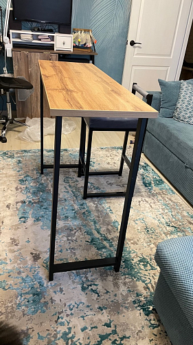 Барная стойка Дилан Лофт 120х40х90 бетон светлый фото покупателя 9